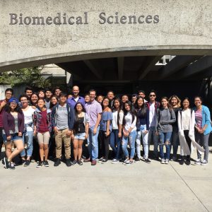 Abe and Sweetwater High School students -- UCSD, Apr 2017