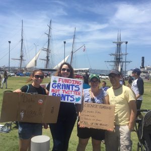 Abe, Celine, Amanda, and Marcia -- March for Science, Apr 2017