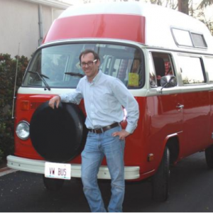 Abe is featured in the La Jolla Light with his VW van!